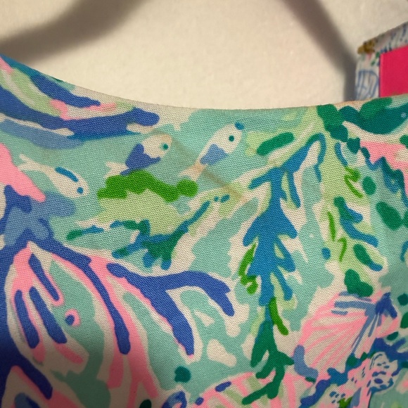 NWT Lilly Pulitzer Trina dress in Surf Blue Soleil size L - Picture 8 of 8